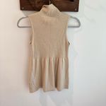 Magaschoni Magashoni Silk Cashmere Blend Sleeveless Babydoll Turtleneck Sweater Small Photo 3