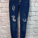 Free People  W24 Reagan Distressed Raw Hem Button Fly Skinny Jeans Photo 1