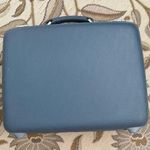 Vintage American Tourister Suitcase Overnight Luggage Blue Hard Shell Tri Photo 2