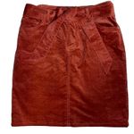 Soho  New York & Company light‎ rust corduroy skirt 4 Photo 0