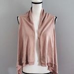 New York & Company Streetwear Sleeveless Pink Open Cardigan L Size L Photo 0
