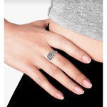 Boutique NEW‎ Women’s Unisex Hamsa Hand 18k White Gold PVD Size 7 Photo 1