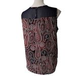 Tommy Hilfiger Navy Paisley Crew Neck Sleeveless Blouse Photo 6