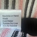 Ming Wang NWT  Pink and Black Striped Side Buttoned Sweater Cardigan‎ Vest Sz M Photo 5