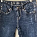L.A. Idol USA LA Idol blue jeans size 9 flat pockets the decorated Photo 3