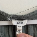 Aerie  Pool-To-Party Oversized Cropped Shirt Size Small Green Top Beach Summer Photo 1