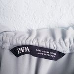 ZARA  Muted Seafoam Pleated Off The Shoulder Midi Dress Photo 5