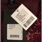 Style Stalker Davis Deep V Midi Dress Lace - Wine Burgundy Slit Bodycon Size S Photo 1