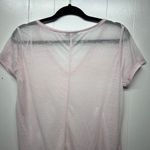 William Rast Pink Burnout Women's Short Sleeve Tunic Top Size Medium Photo 5