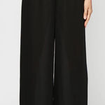 Alex Evenings  Wide Leg Pull On Chiffon Pant with Tulip Hem Black Size 1X New Photo 0