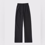 Abercrombie & Fitch Sloane Tailored Wide Leg Pants Trouser Curve Love Black 26/2 Photo 10