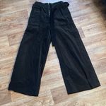 Opening Ceremony Black Corduroy Wide Leg Crop Pants Photo 0