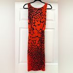 LK Bennett  Bess Geometric Dot Print Sleeveless Jersey Dress Red Black sz 2 Photo 1