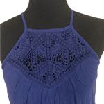 Xhilaration Navy Blue Drop waist Halter Dress Vacation beach Photo 1