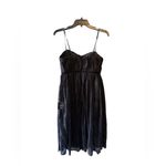 Lulus Lulu’s Dreamy Entrance Black Lace Bustier Midi Dress Size Small Formal Party Photo 6