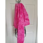 BP . Women's Sweatshirt Pink Tie-Dye Print Cropped Long Sleeves Henley Neck Sz XS Photo 3