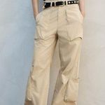 H&M New cotton cargo trousers beige Photo 0