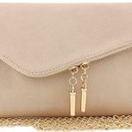 Envelope Wristlet Clutch Crossbody Bag with Chain Strap Photo 0