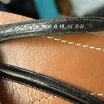 Tory Burch Abitha Black Brown Leather Logo Thong Flip Flop Sandals size 8.5 Photo 5