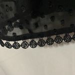 Urban Outfitters Wo size small Black Sheer Polka Dot LINED BABY DOLL LOOK ROMPER Photo 6