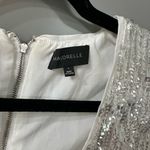 Majorelle NWOT  Ash White Silver Sequin Mini Dress Long Sleeve Size Small Photo 2