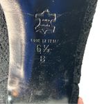 Hollywould Black Lace Overlay Ankle Boots 6.5 – Pointed Toe Bow Tie Photo 7