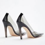 Good American NIB Cinder-f*cking-rella Pumps - Light Smoke sz 7.5 Photo 3