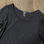 Dovita Long Sleeved Black Top Shirt Size Large Basic Staple Stretchy Photo 2