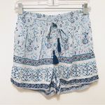 Blue Rain Francesca’s Medallion Drawstring Shorts – XS – NWT Photo 2