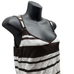 Jones New York  Y2K Striped V-Neck Ring Strap Tank Top Photo 2