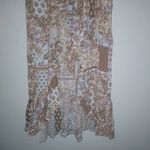 VICI  S Short sleeved Boho Peasant Pastel Orange Blue Maxi Dress Photo 3