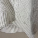 Sunday Best Aritzia Off White Cable Knit Fisherman Sweater Sz XS City Preppy EUC Photo 1