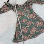 Lovers + Friends  Green Floral Lace Square Neck Mini Dress XS Photo 7