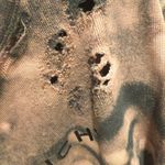 Tie Dye Distressed Ripped Long Sleeve Top Grungecore Women Gray Size M Photo 6