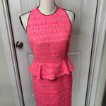 Giambattista Valli pink barbie tweed peplum midi dress size‎ 42 luxury old money Size 6 Photo 1