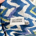 Roberta Roller Rabbit  Tunic Dress Medium Blue Green Resort Wear Cover Up Cotton Photo 6