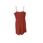 Anthropologie Pilcro Sleeveless Smocked Romper Anthro Strapless CORAL Size m Beach Summer Photo 3