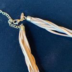 💕Vintage leather in spring layered necklace Brown Photo 2