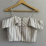 Alice + Olivia  Haydee Striped Crop Top Size‎ Small EUC Photo 3