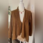 Karen Kane Waterfall Draped Jacket, Faux Suede Tank, Size XL, Brown, L72558 Photo 1