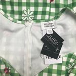 Unique Vintage  Curve 1950s Green Red Ladybug Gingham Swing Dress - Size 1X/16 Photo 4