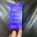 NWT Honey Love black vegan leather leggings‎ size 1x Photo 2