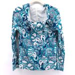 Lilly Pulitzer  Skipper Popover Small 1/2 Zip Elephant Print Hooded Sweatshirt Photo 4