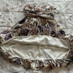 BCBGMAXAZRIA 100% Silk Floral Strapless Fit & Flare Boho Mini Dress, size 4 Photo 7