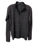 Lululemon Gray Quarter Zip Long Sleeve Thumbhole Top Size 8 High Neck Photo 3