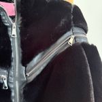 Azalea Wang Faux Fur Teddy Bomber Jacket Short Coat Black Large Photo 3