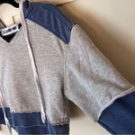 The Laundry Room  Revolve Gray Blue Crop Sweatshirt Hoodie Size‎ Small Photo 3