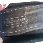 Coach  Black & White Leather Slip On Boat Shoe Loafers Women SZ 6.5 Photo 5