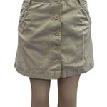 st. john's bay  Cotton Tan Khaki Chino Button and Zip Front Skort Womens 6 Photo 0