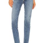 AGOLDE New  Riley High Rise Straight Jeans in Frequency Photo 3